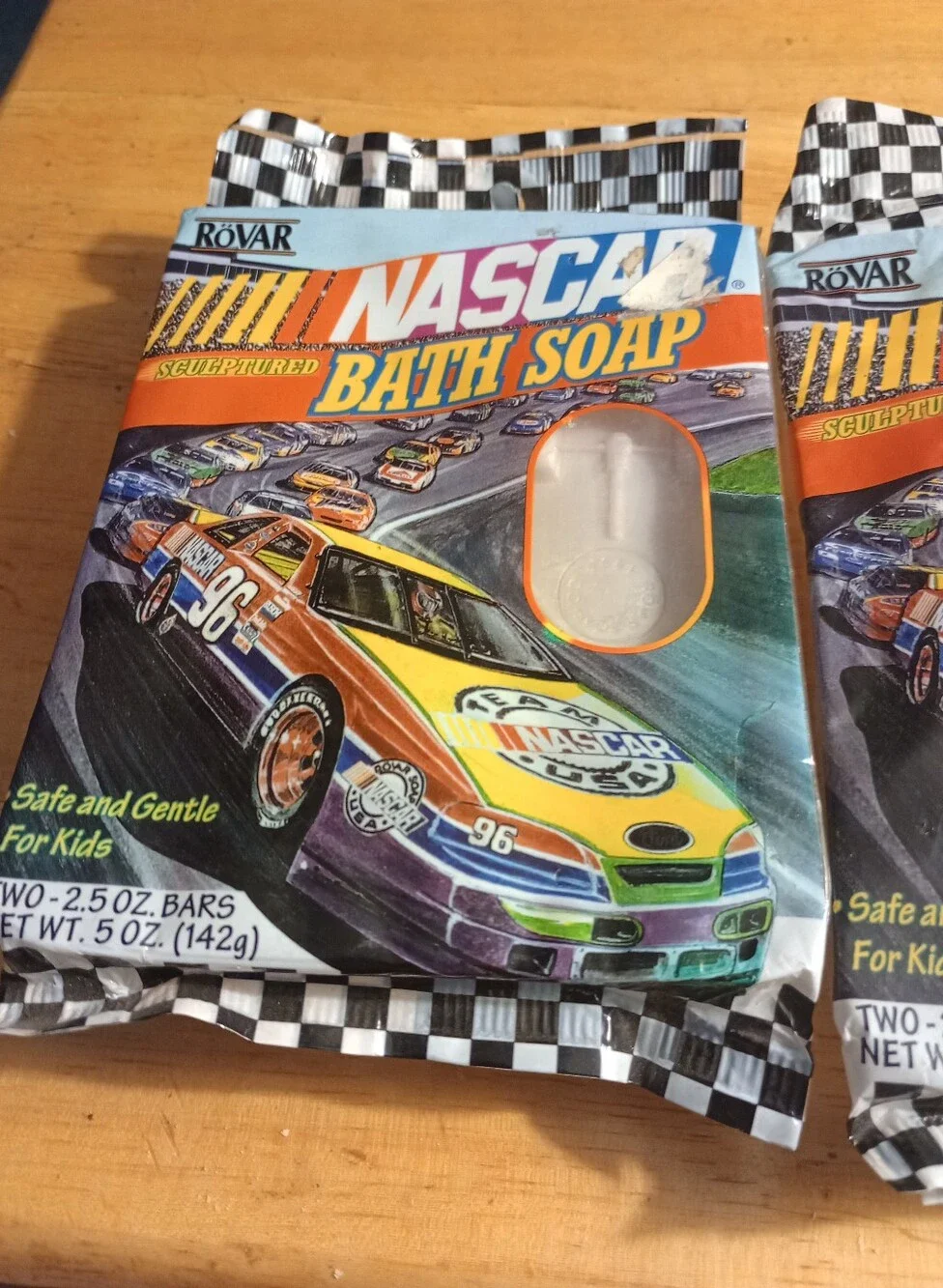 NASCAR   Thee Seperate Pkg  - Racing Car Design  Soap Bars  Two To A Pack.